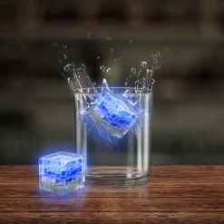 New Windy City Novelties Liquid-Activated LED Ice Cubes Blue