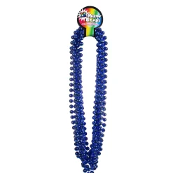 Windy City Novelties 33" 12mm Bead Necklaces Blue