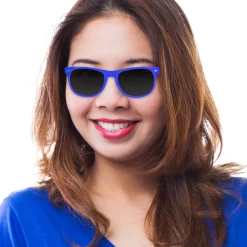 Hot Windy City Novelties Retro Sunglasses Blue