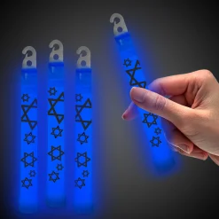New Windy City Novelties Star of David 6" Glow Sticks Blue