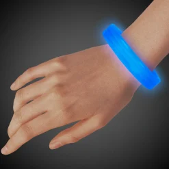 Windy City Novelties Triple Wide 9" Glow Bracelets Blue