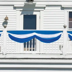 Discount Windy City Novelties Blue & White Fabric Bunting Decoration