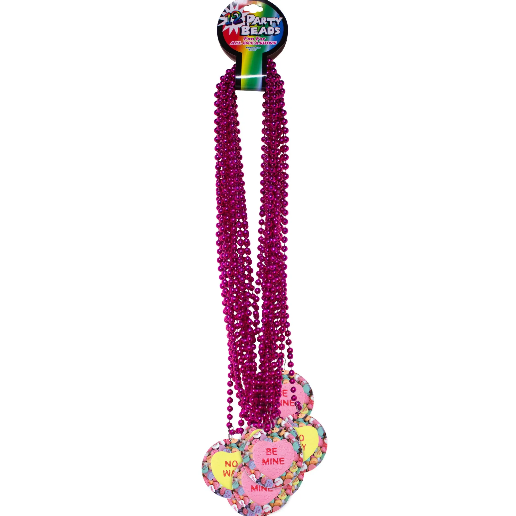 Best Windy City Novelties Candy Hearts Medallion Bead Necklaces