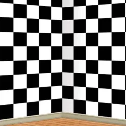 Discount Windy City Novelties Checkered Backdrop Room Roll