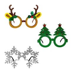 Hot Windy City Novelties Christmas Glitter Glasses Retail Display