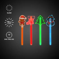 Discount Windy City Novelties Christmas Glow Wands Retail Counter Display