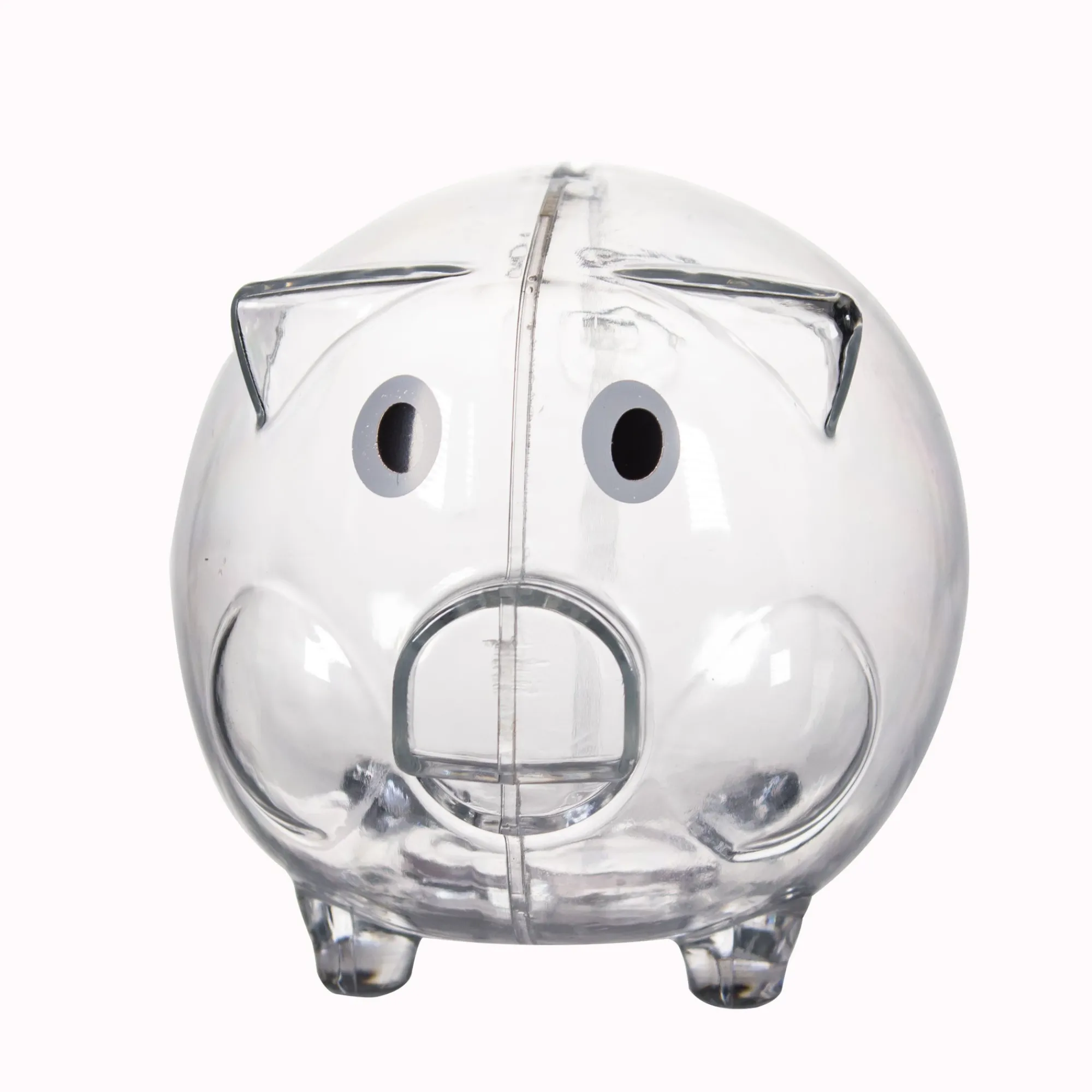 Windy City Novelties Clear Plastic Piggy Bank