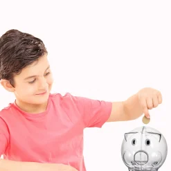 Windy City Novelties Clear Plastic Piggy Bank