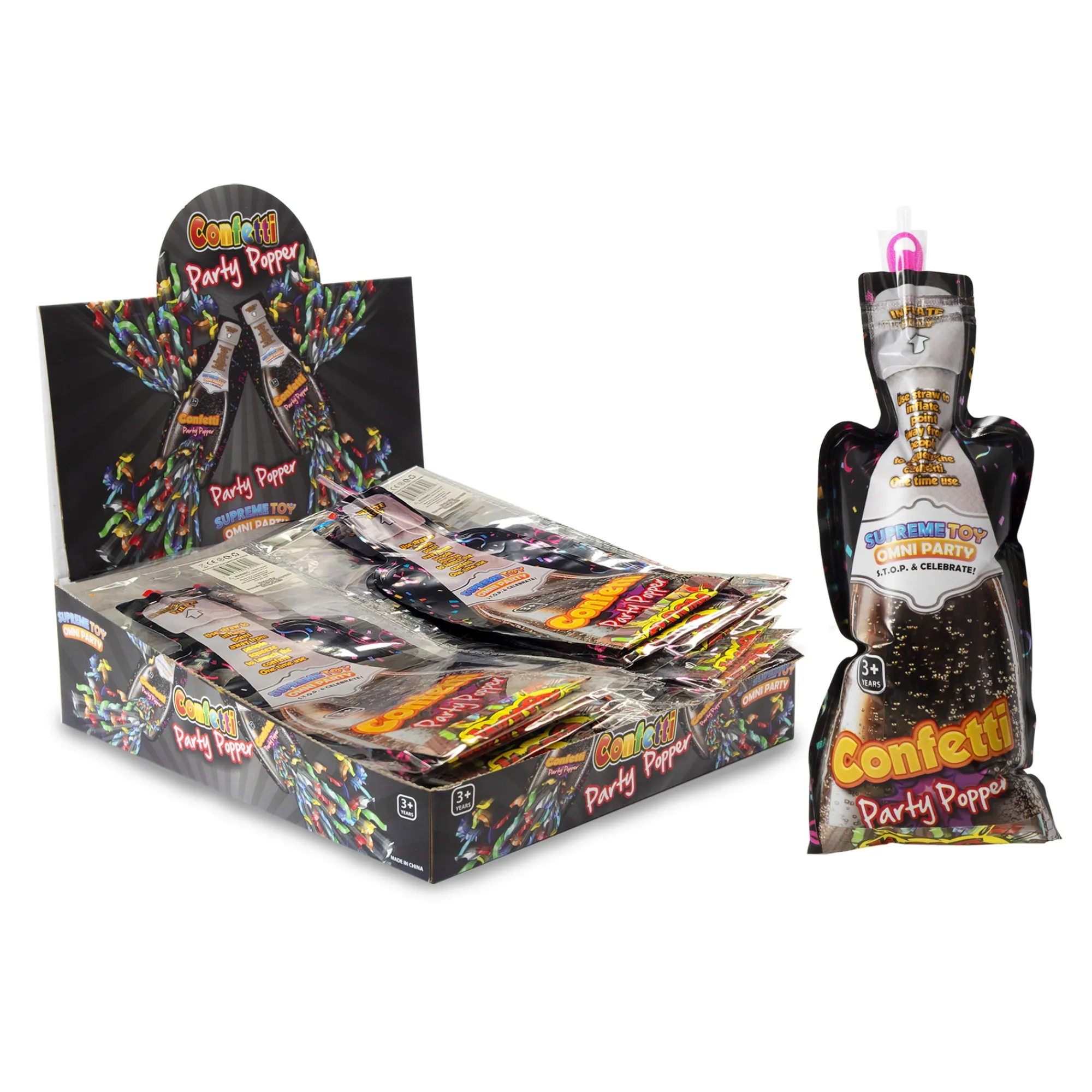 Sale Windy City Novelties Confetti Poppers Retail Counter Display