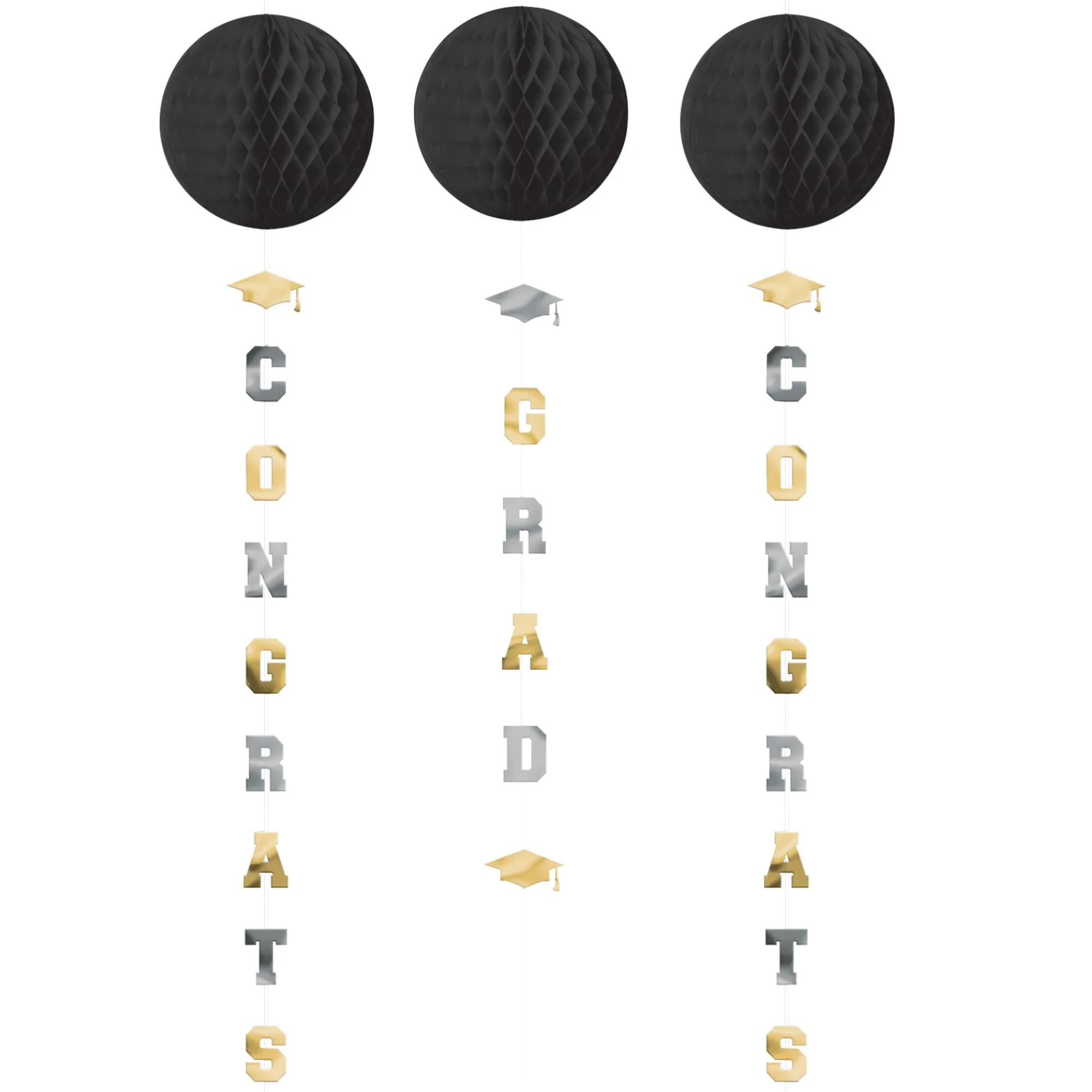 Discount Windy City Novelties Congrats Grad Honeycomb Danglers