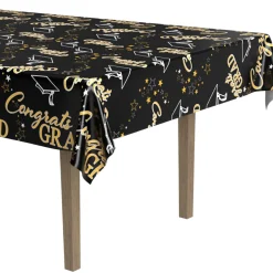 Online Windy City Novelties Congrats Grad Metallic Table Cover
