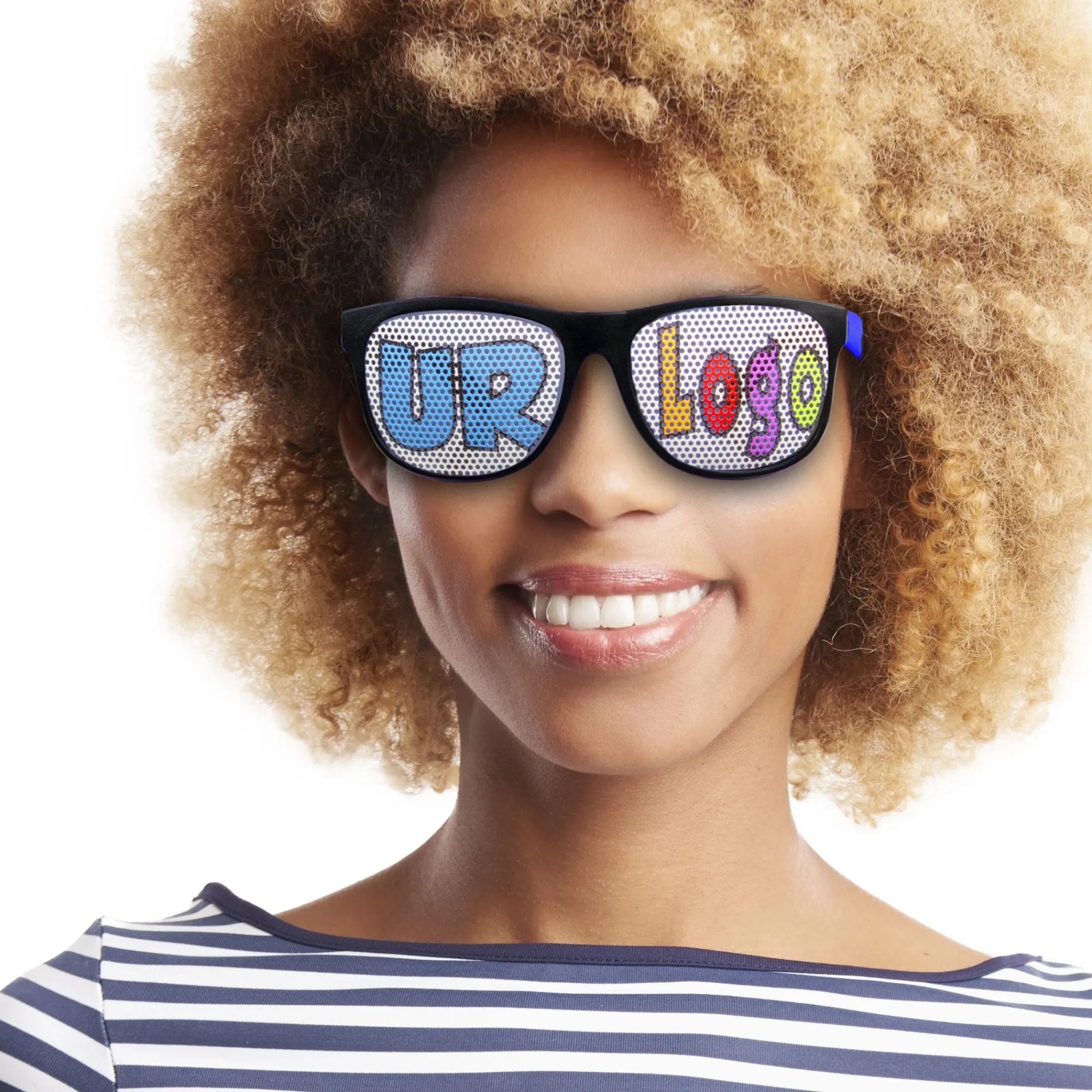 Clearance Windy City Novelties Custom Blue Billboard Novelty Sunglasses
