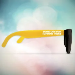 Hot Windy City Novelties Custom Yellow Billboard Novelty Sunglasses