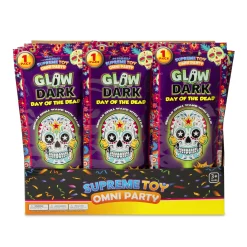 Windy City Novelties Day of the Dead Glow Wands Retail Counter Display