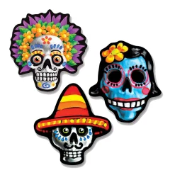 Hot Windy City Novelties Day of the Dead Sugar Skull Cutouts