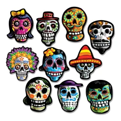 Hot Windy City Novelties Day of the Dead Sugar Skull Cutouts