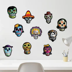 Hot Windy City Novelties Day of the Dead Sugar Skull Cutouts