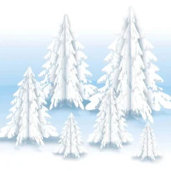 Online Windy City Novelties 3D Clear Winter Pine Trees Centerpiece