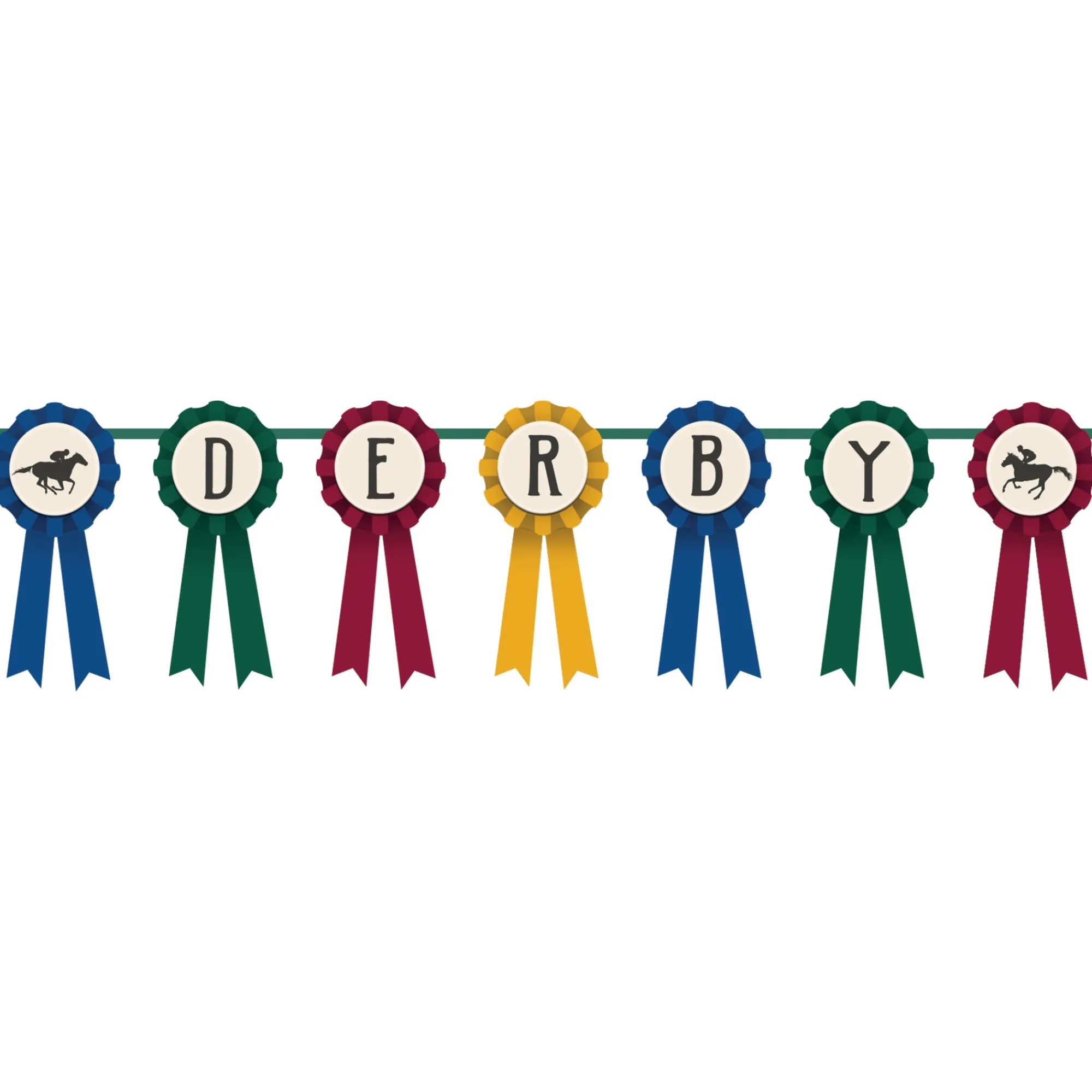 New Windy City Novelties Derby Day Award Ribbon Garland