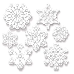Discount Windy City Novelties Die-Cut Plastic Snowflakes