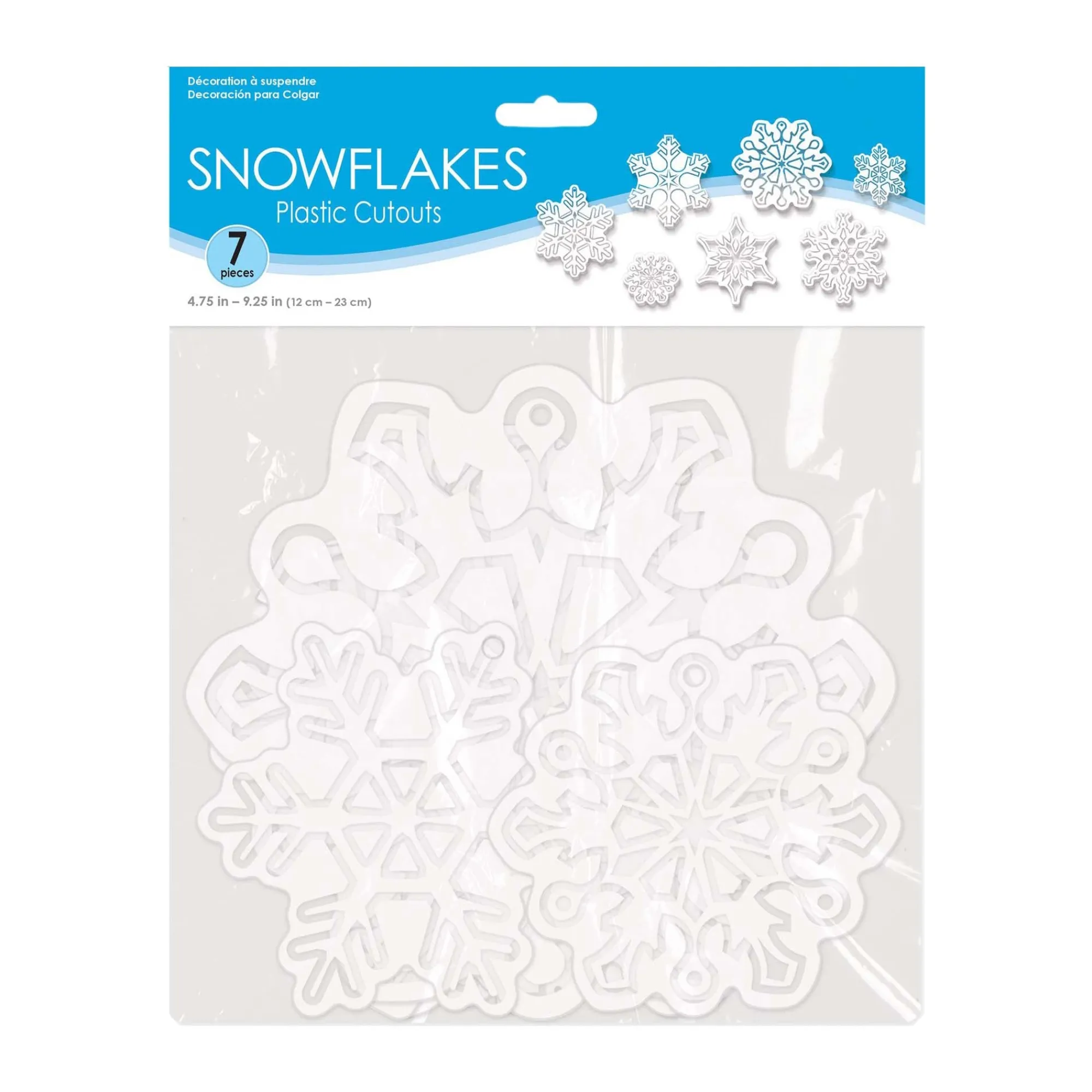Discount Windy City Novelties Die-Cut Plastic Snowflakes