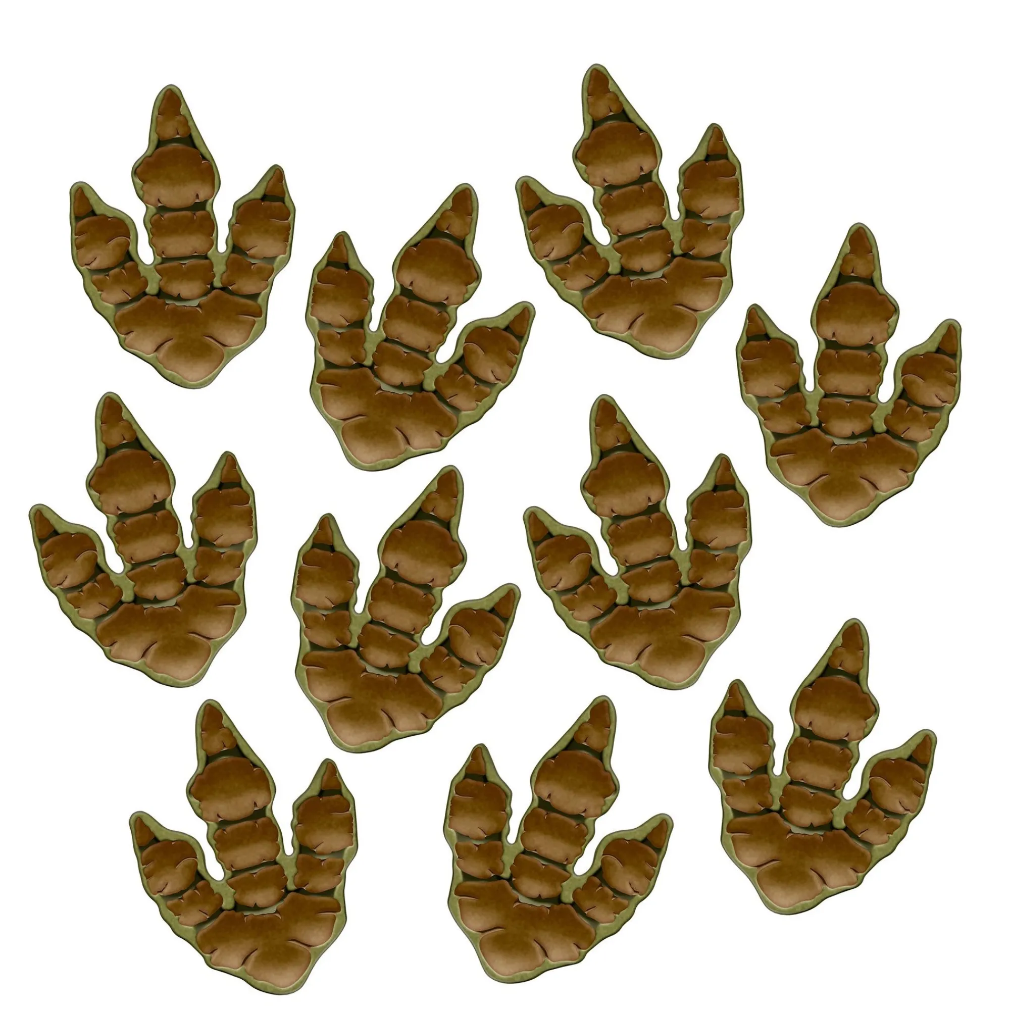 Hot Windy City Novelties Dino Tracks Window Clings