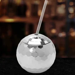 Clearance Windy City Novelties Disco Ball Cup with Straw