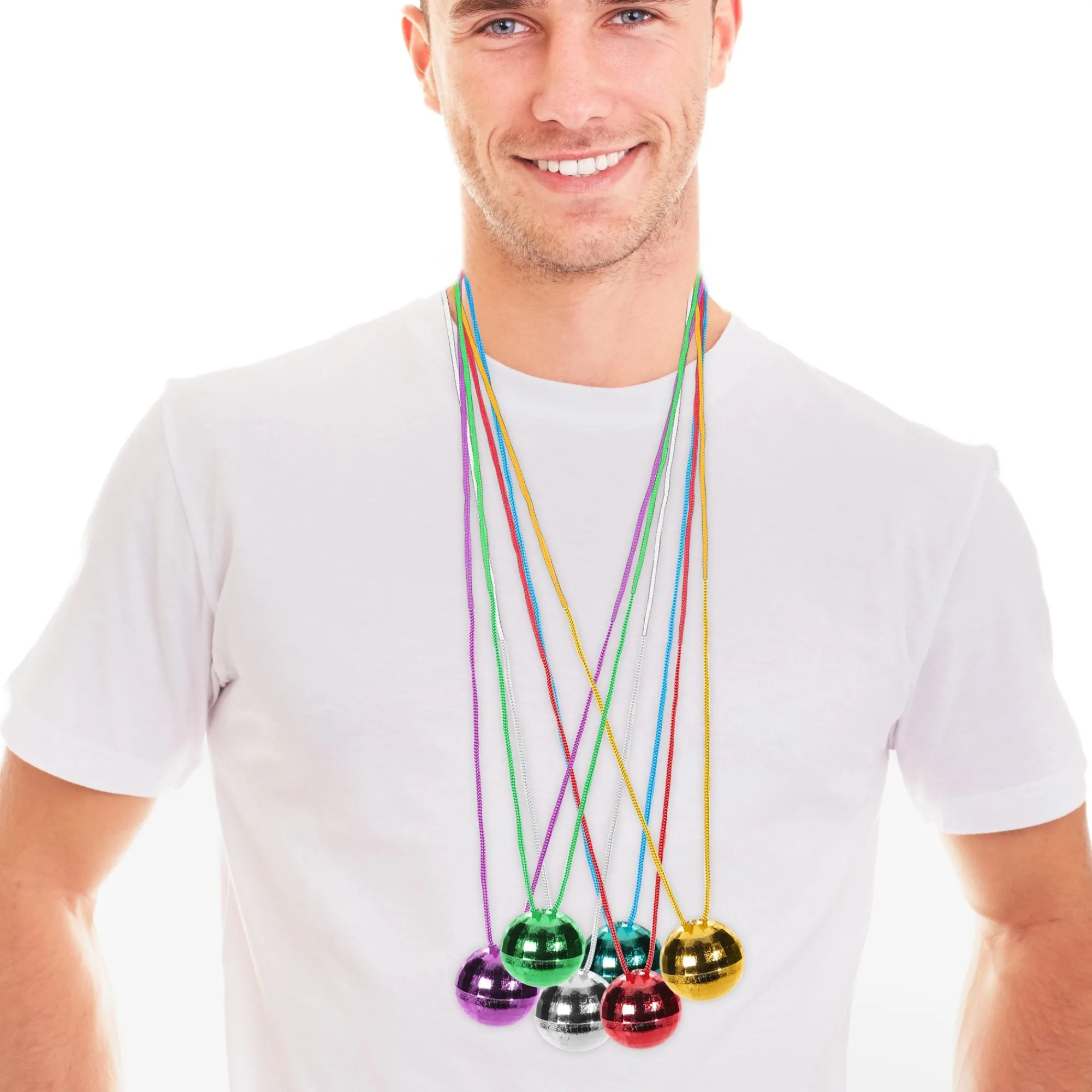 Discount Windy City Novelties Disco Ball Necklaces