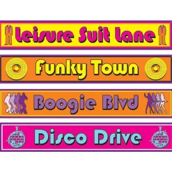 Online Windy City Novelties Disco Street Signs Cutouts
