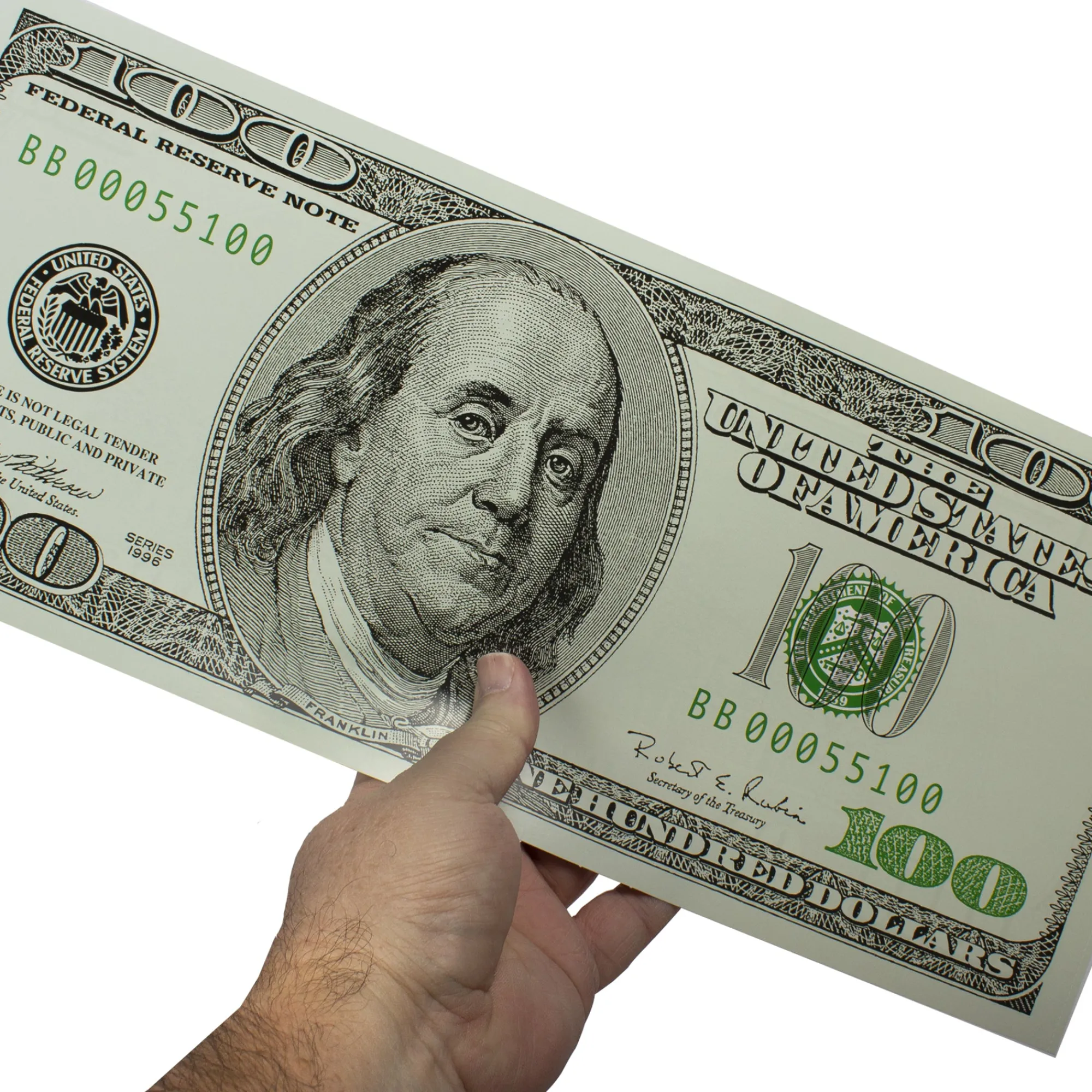 Online Windy City Novelties $100 Dollar Bill Cutout