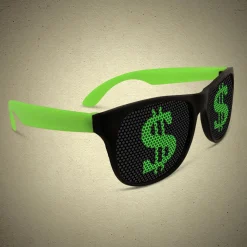 Hot Windy City Novelties Dollar Sign Novelty Sunglasses