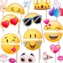 Outlet Windy City Novelties Emojicon Photo Booth Prop Kit