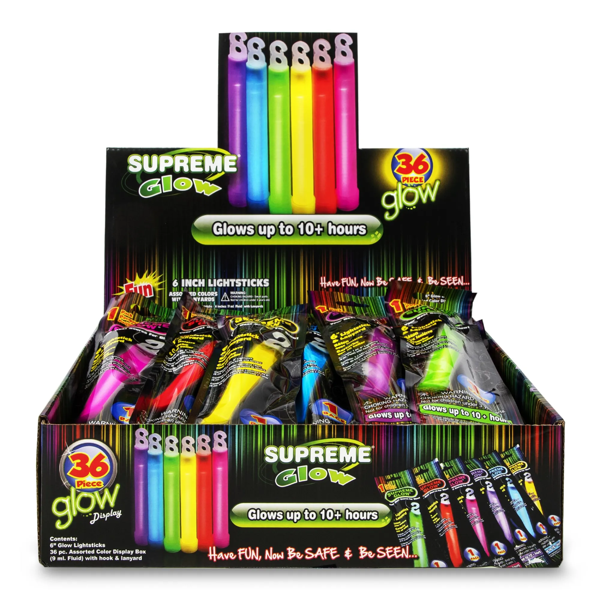 Discount Windy City Novelties Everyday Glow Sticks Retail Counter Display