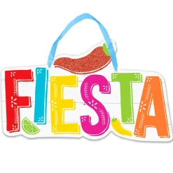 Best Windy City Novelties Fiesta Party Hanging Glitter Sign