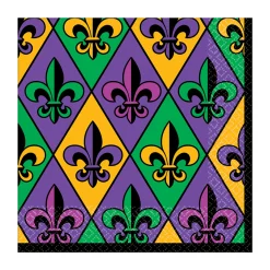 Hot Windy City Novelties Fleur De Lis Lunch Napkins