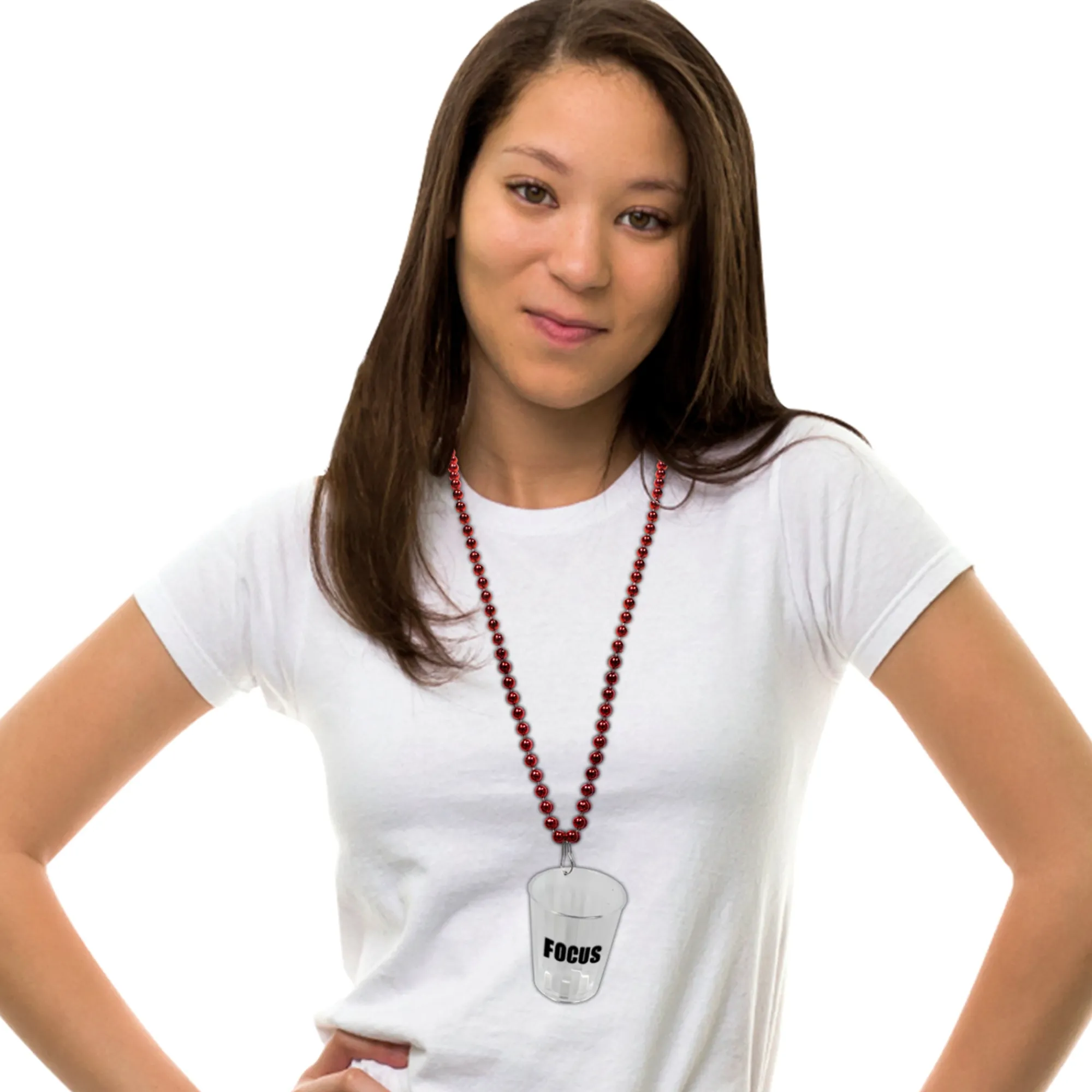 Outlet Windy City Novelties Focus Shot Glass Bead Necklace