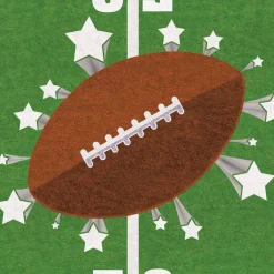 Hot Windy City Novelties Game Day Football Field Table Runner