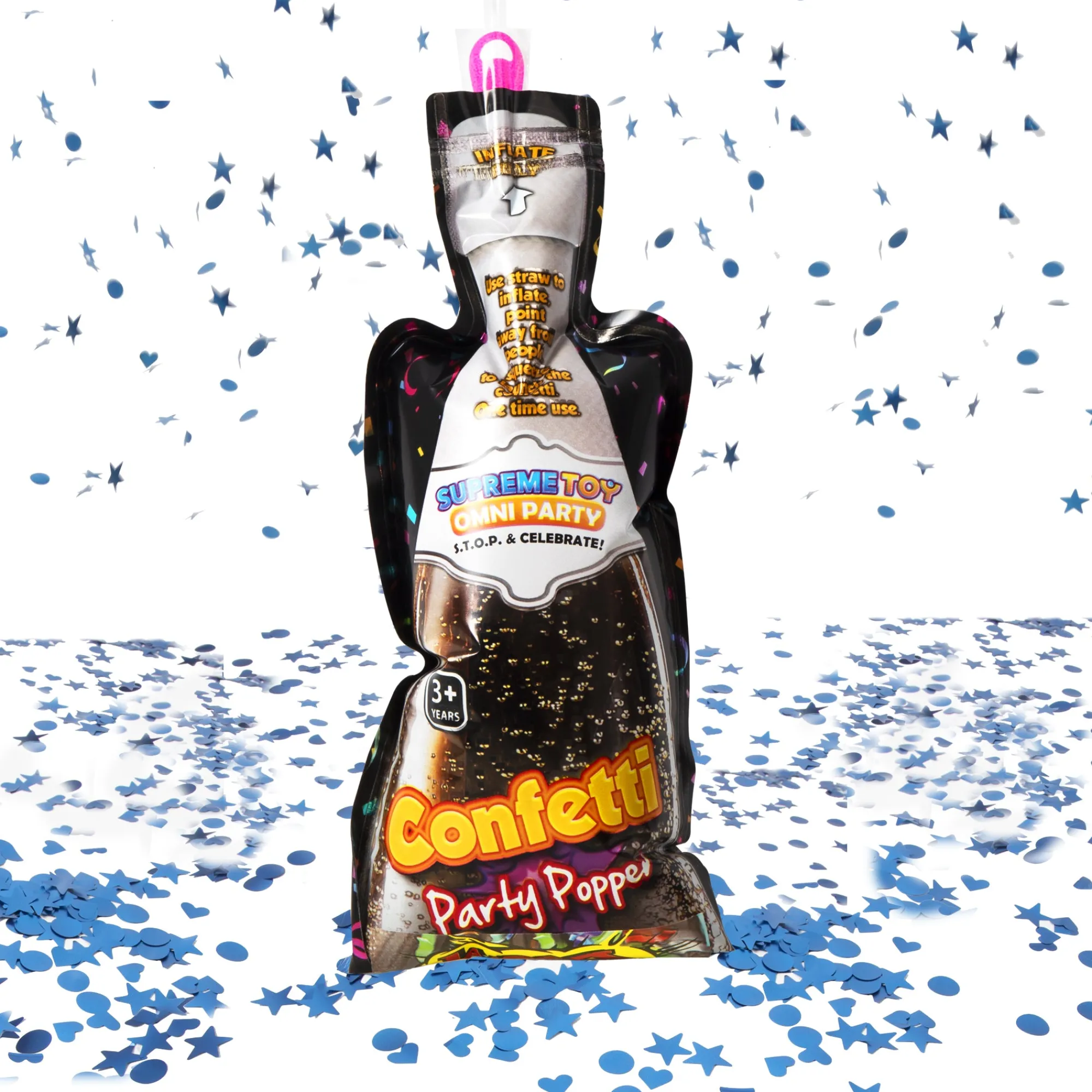 Clearance Windy City Novelties Gender Reveal Confetti Poppers Retail Counter Display