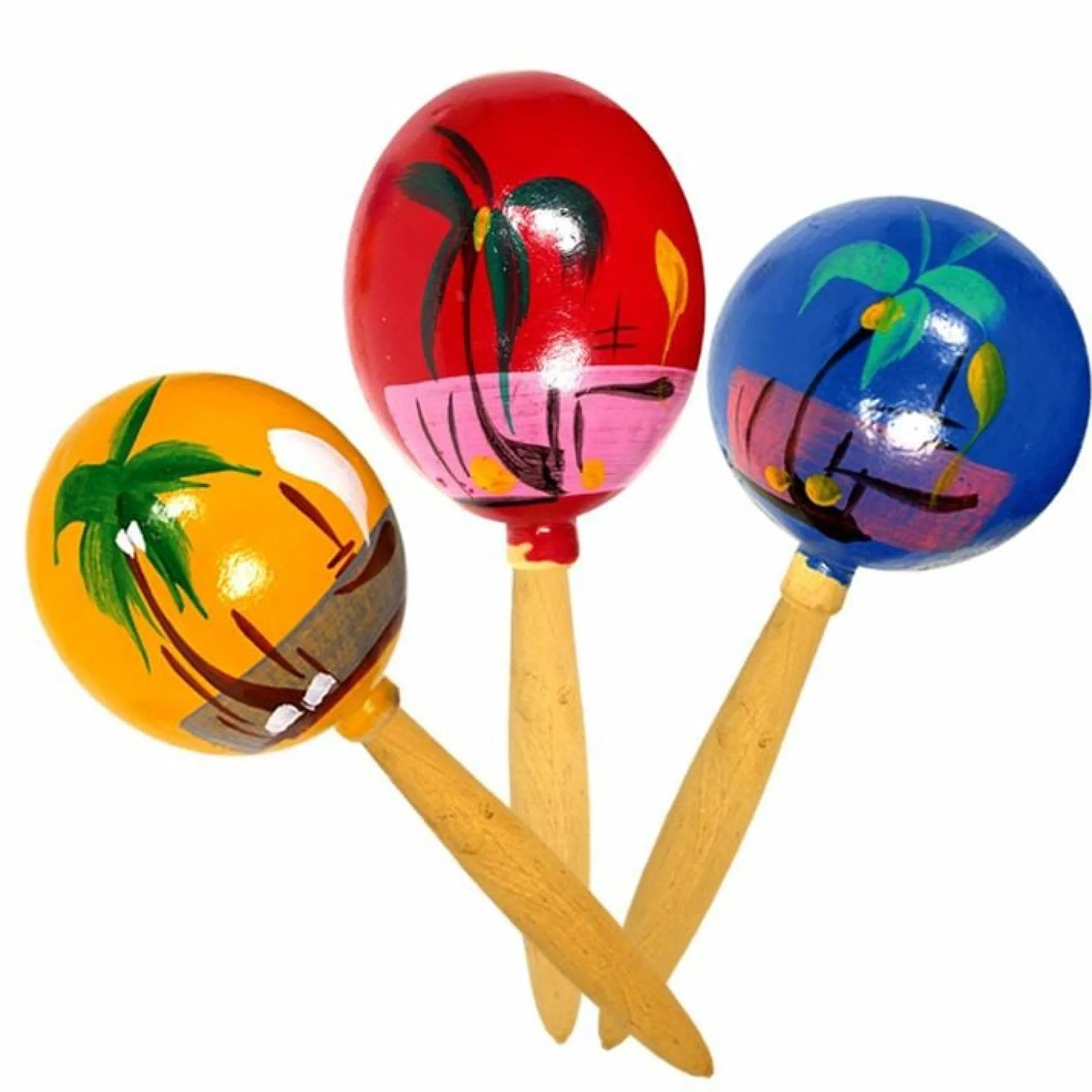 Hot Windy City Novelties Genuine Hand-Painted Maracas