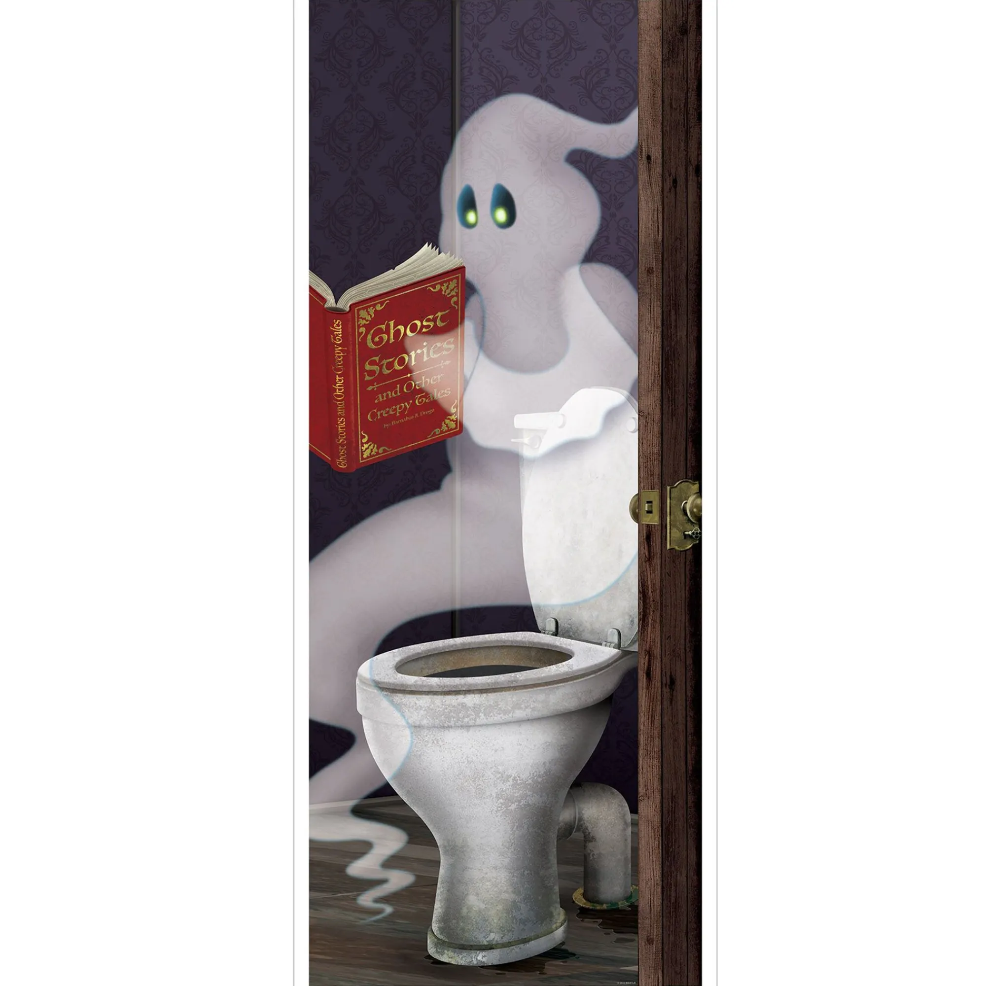 Online Windy City Novelties Ghost Bathroom Door Cover