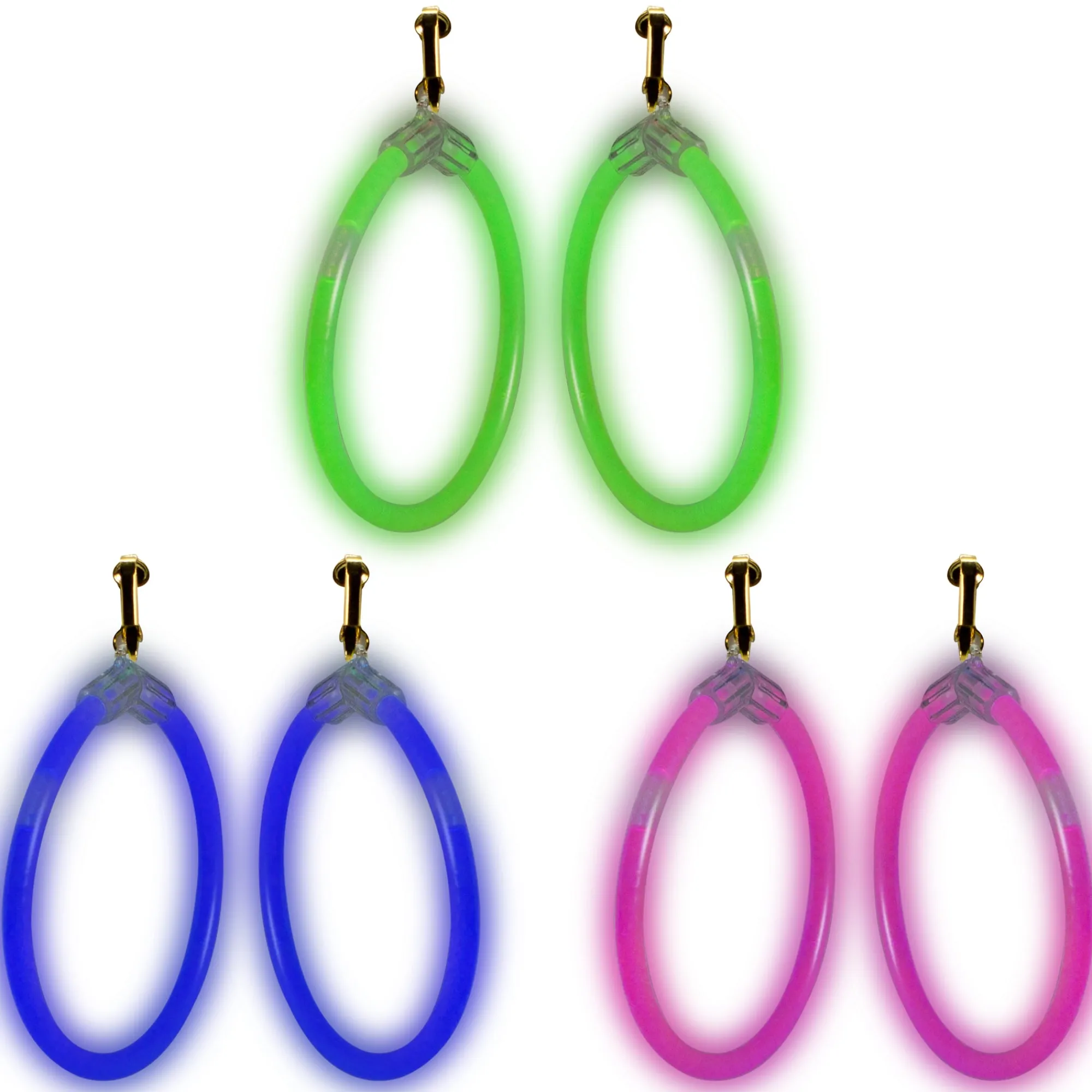 Outlet Windy City Novelties Glow Hoop Earrings