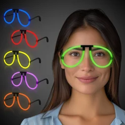Best Windy City Novelties Glow in the Dark Assorted Colors Eyeglasses