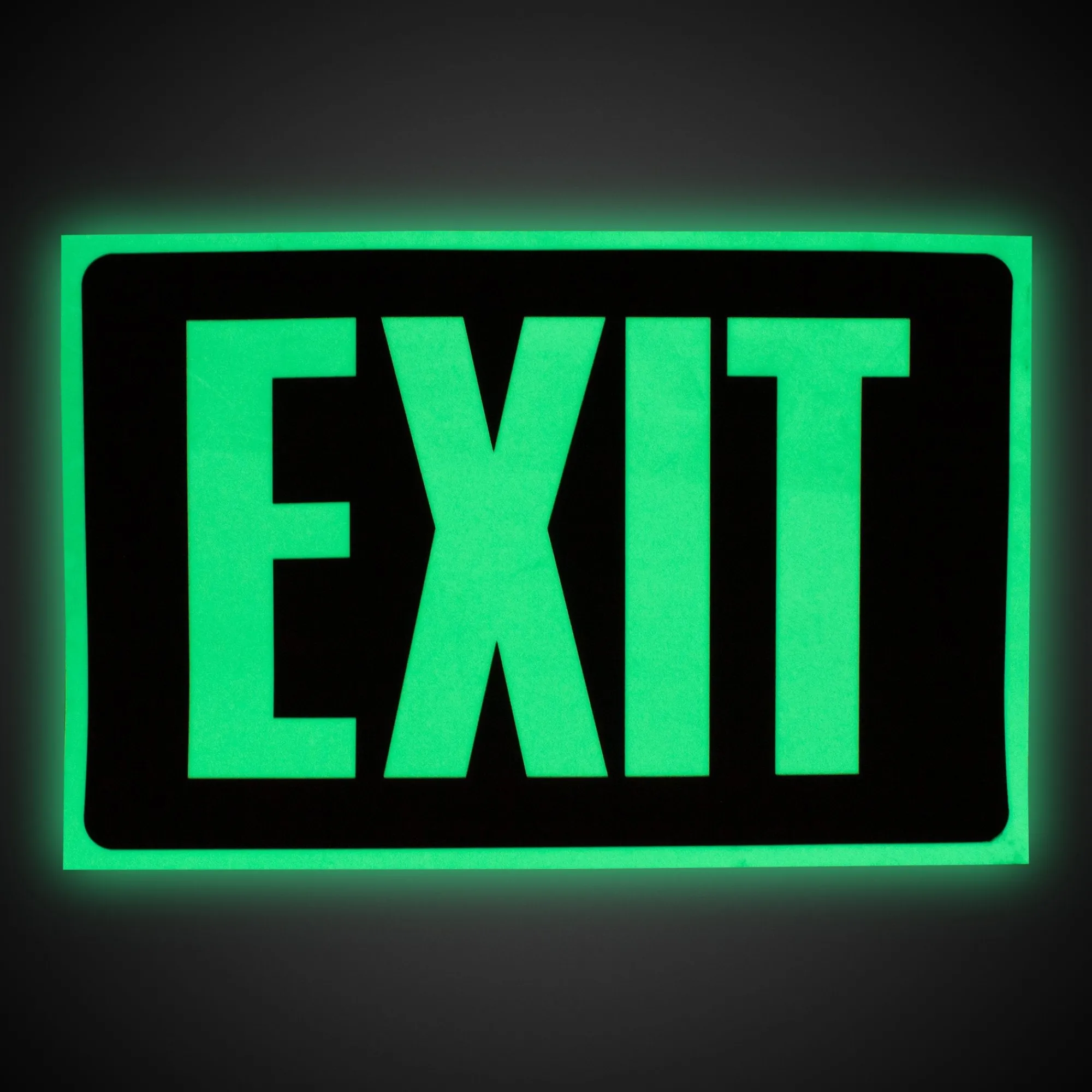 Discount Windy City Novelties Glow In the Dark Exit Sign