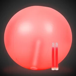 New Windy City Novelties Glow in the Dark 24" Beach Ball Red