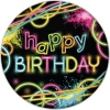 Online Windy City Novelties Glow Party Birthday 9" Plates