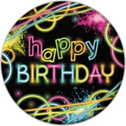 Online Windy City Novelties Glow Party Birthday 9" Plates
