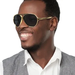 Best Windy City Novelties Gold Aviator Sunglasses