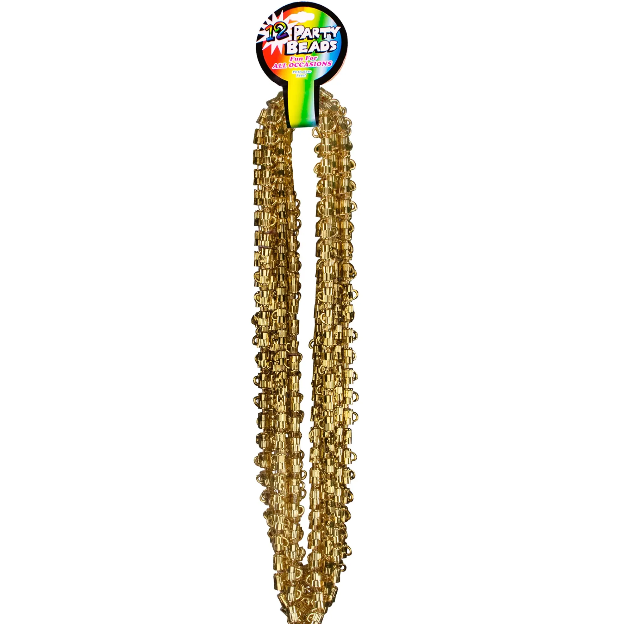 Clearance Windy City Novelties Bead Beer Mug 33" Necklaces Gold