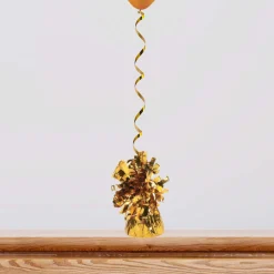 Hot Windy City Novelties Foil Balloon 2 1/2" Weight Gold