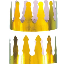 New Windy City Novelties Gold Foil Crowns